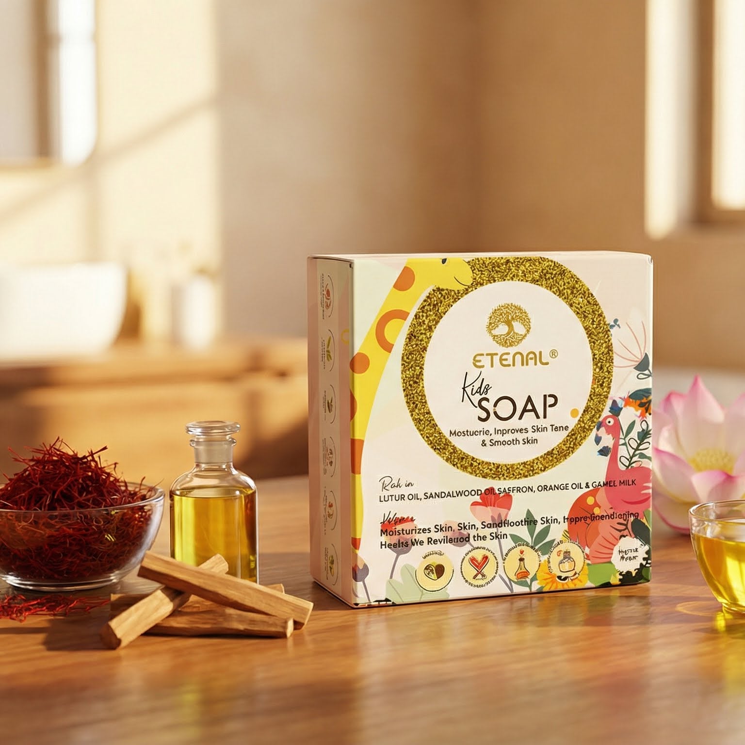 Etenal ayurvedic kids soap for tan removal