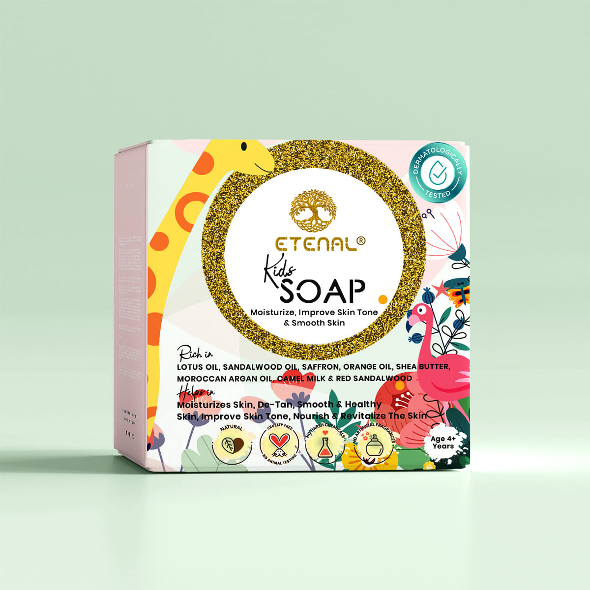 Etetnal Natural Ayurvedic Kids Soap - Moisturizing and Detan Soap for Kids