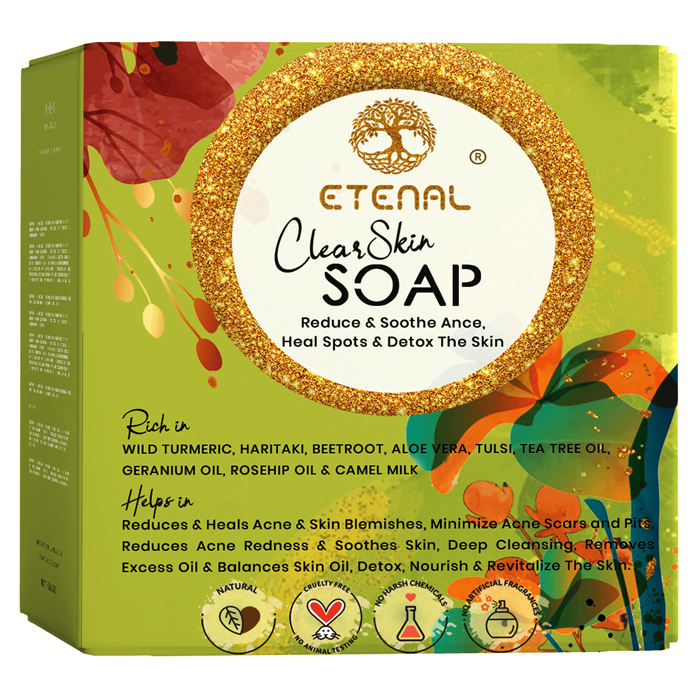 Etenal Clear Skin Herbal Anti Acne Natural Soap Etenal Clear Skin Herbal Anti Acne Natural Soap