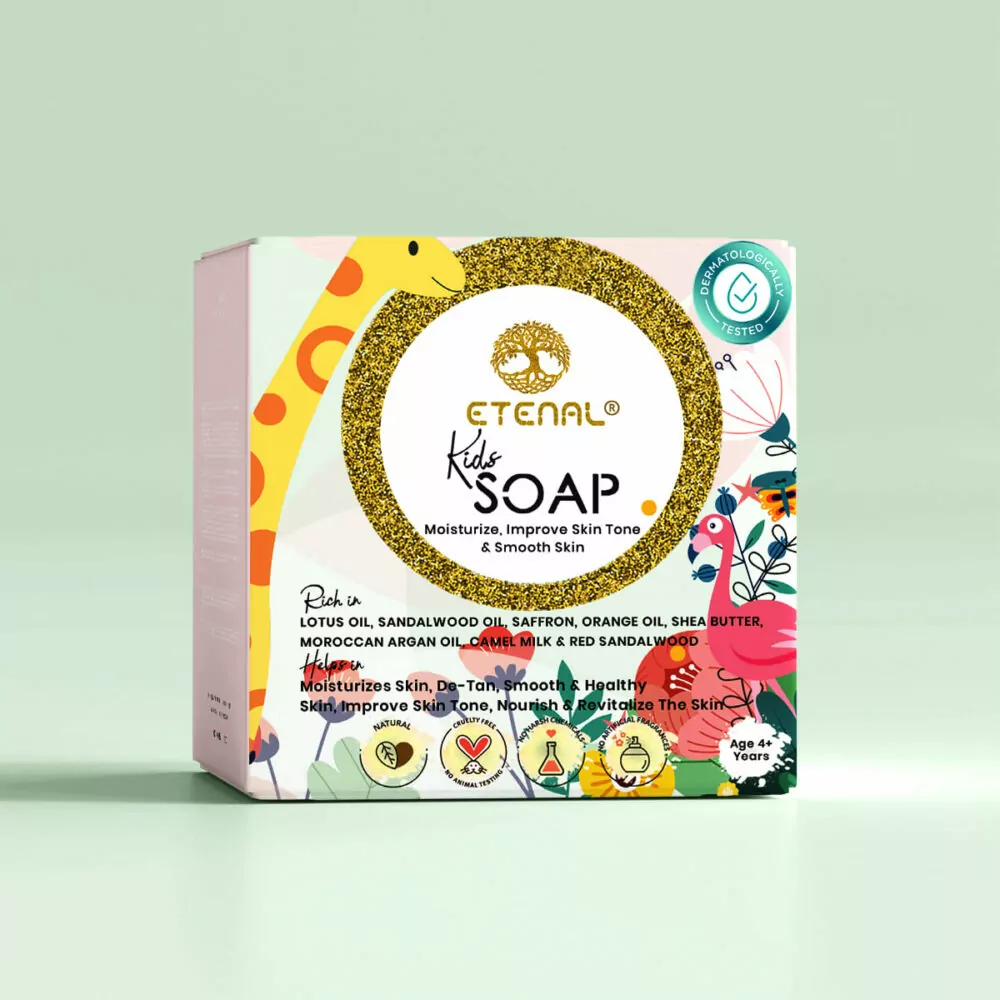 Etetnal Natural Kids Soap - Moisturizing and Detan Soap for Kids