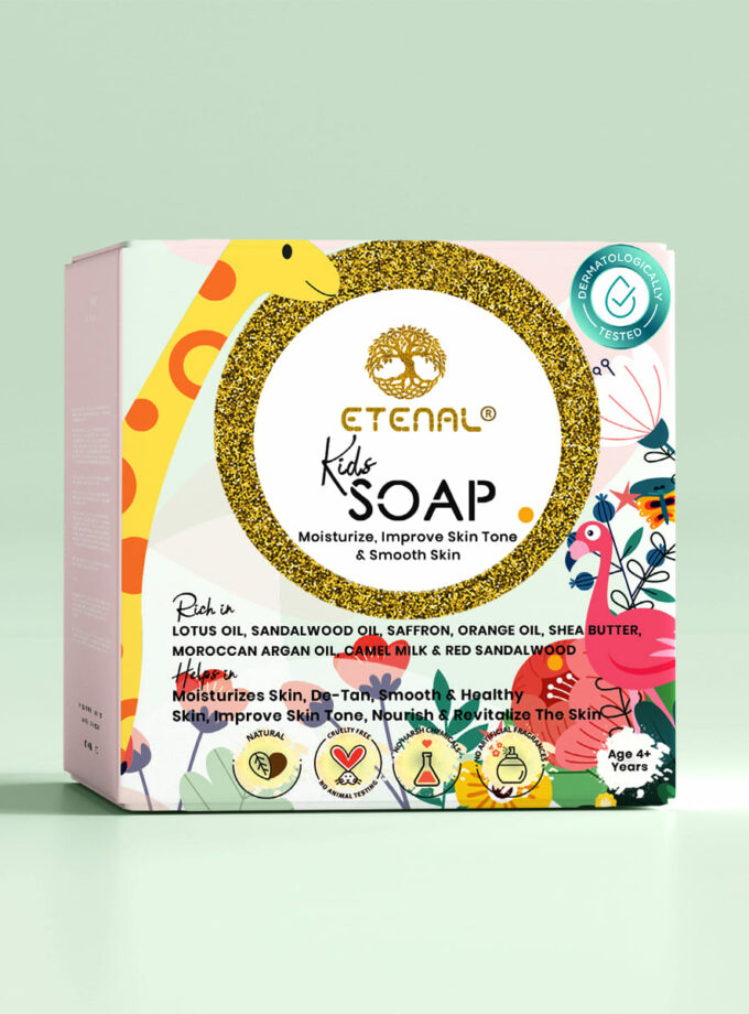 Etetnal Natural Kids Soap - Moisturizing and Detan Soap for Kids